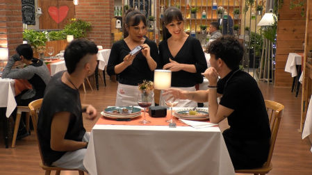 David y Santi en 'First Dates'