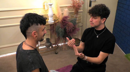 Santi y David en 'First Dates'