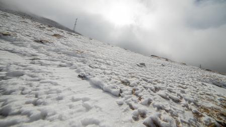 Días de nieve en el Coll de Pal.
