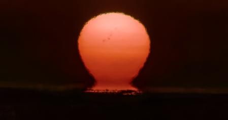 Efecto omega en Torroella de Montgrí.