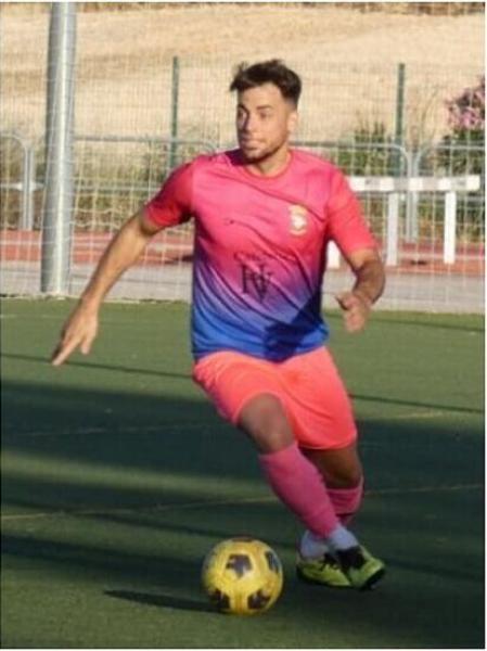 Montoya en su etapa futbolística