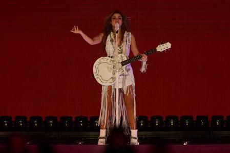 Otro momento de su espectáculo