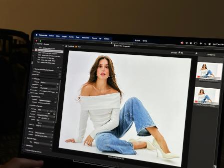 Gemma Pinto en un rodaje