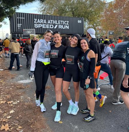 Gemma Pinto tras una carrera