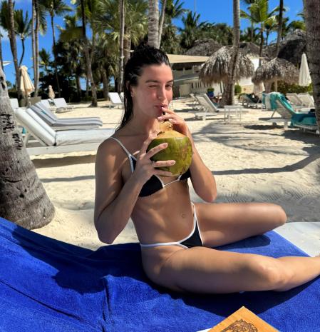 Gemma Pinto disfrutando de las vacaciones