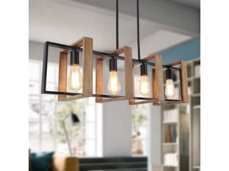 Lámpara colgante moderna negra