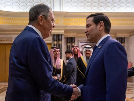 Lavrov y Rubio, Rusia y EE.UU., en Riad.&nbsp;