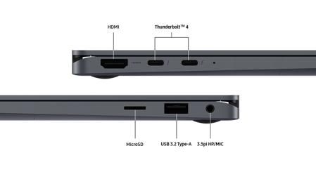 A pesar de su delgadez tiene varios puertos