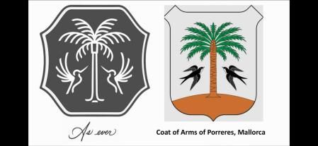 Comparación del logo de la empresa y de escudo de Porreres.