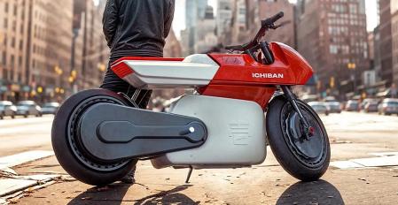 Ichiban, la futurista moto eléctrica inspirada en la mítica película Akira.