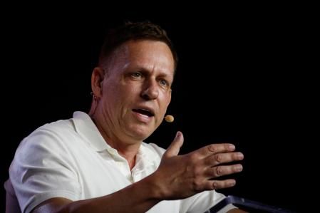 El sudafricano Peter Thiel, cofundador de Pay Pal, durante una conferencia sobre Bitcoin en 2022 