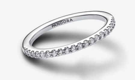 Anillo banda brillante