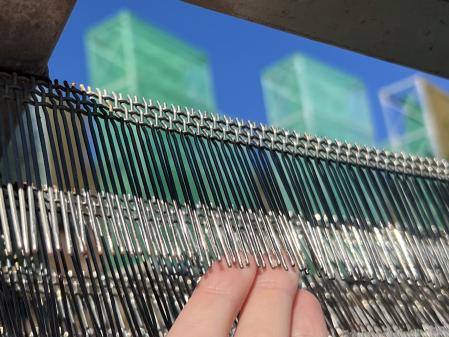 Muestra de una parte de un captador innovador.