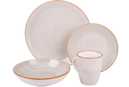 Cofan - Vajilla de cerámica pintada a mano