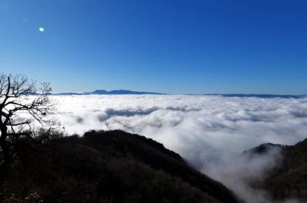 Perspectiva de la niebla en Bellmunt.