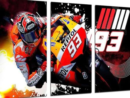 DKORARTE Cuadro Moderno de Marc Márquez