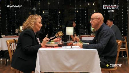 Montse y Xavi en 'First Dates'
