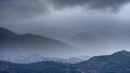 El mirador de las nubes del Castell d'Orís.