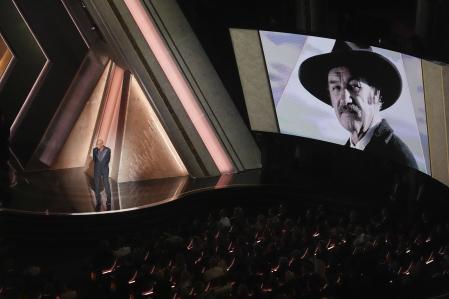Morgan Freeman en el homenaje a Gene Hackman durante la ceremonia de los Oscars&nbsp;