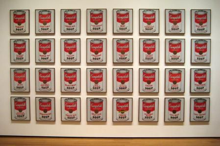 Las latas de sopa Campbell de Andy Warhol 