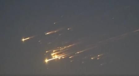 Momento de la explosión del cohete de Elon Musk