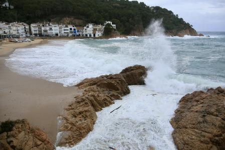 Temporal en Tamariu.