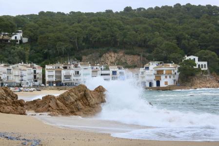 Temporal en Tamariu.