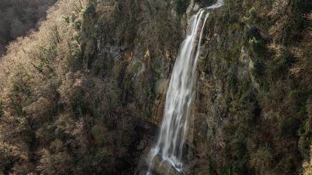 La lengua de agua del  Salt de la Coromina.