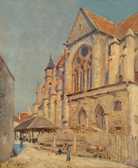 ‘La iglesia de Moret y el viejo mercado’. Alfred Sisley, 1894.&nbsp;Musée Calvet, Aviñón