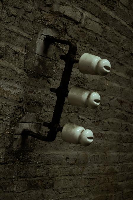 Detalle de las instalaciones subterráneas de la Casa de l’Aigua de Barcelona.