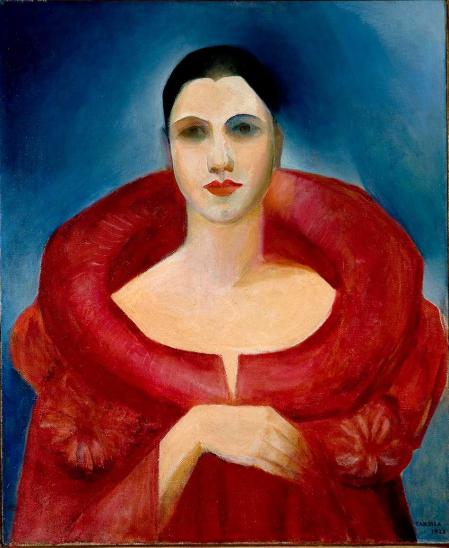 'Autorretrato', Tarsila do Amaral, 1923. Museo Nacional de Belas Artes / Ibram, Río de Janeiro.