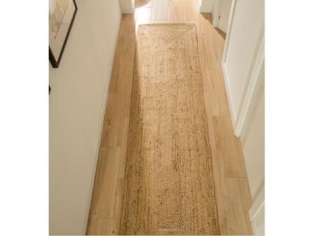 Alfombra pasillera yute Alhambra Liso natural Leroy Merlin