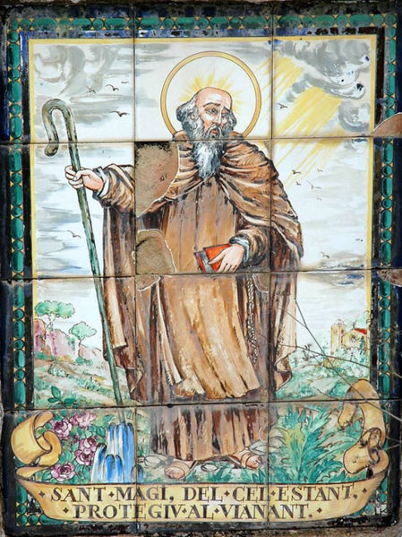 Sant Magi del cielo estando, protege al caminante.