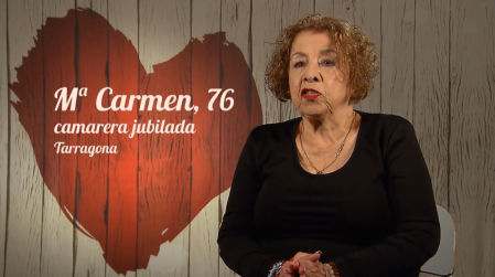 María del Carmen en 'First Dates'
