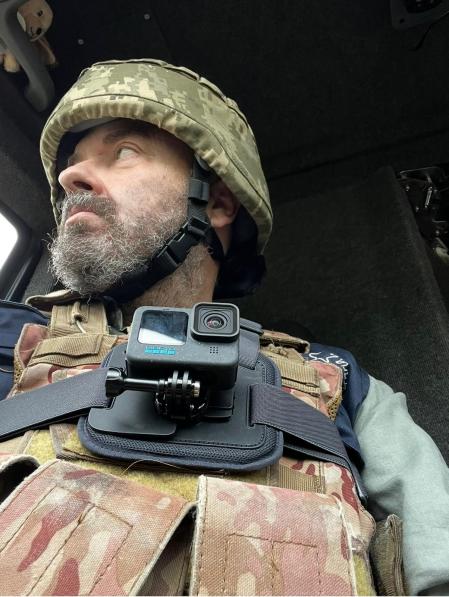 Andrés Torres ha ejercido de periodista de guerra