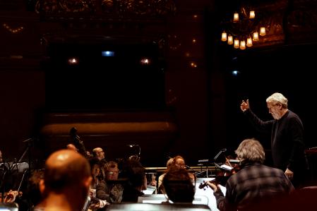 Le Concert des Nations y Savall, durante el ensayo general