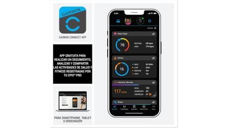 Recibirás métricas muy detalladas en la app Garmin Connect