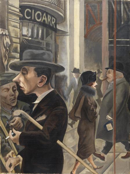 Escena callejera, de George Grosz, 1925