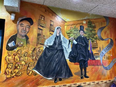 Mural del artista  Ivan Bertran (Estar) en el Bar Vila’s.