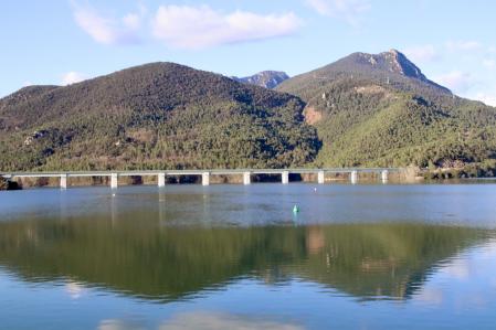 El nivel del embalse de La Baells, al 95,5% de su capacidad&nbsp;