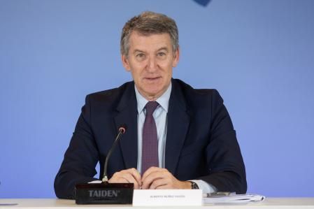 El presidente del Partido Popular, Alberto Núñez Feijóo