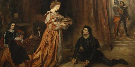 Colón e Isabel la Católica, por Anton Romako