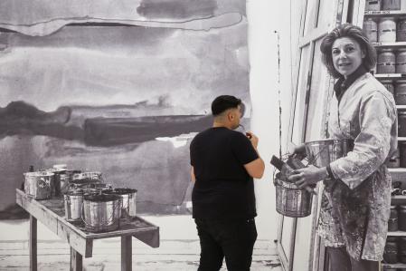 El Museo Guggenheim Bilbao ha presentado este jueves la exposición 'Helen Frankenthaler. Pintura sin reglas'.&nbsp;