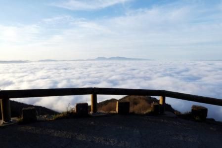 Niebla en la Plana de Vic visto desde Bellmunt.