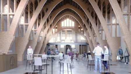 El interior, ámplio y diáfano, se utilizará para albergar desde tiendas a un museo