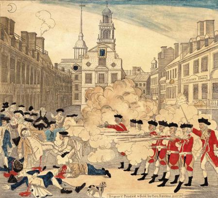 Masacre de Boston, perpetrada el 5 de marzo de 1770