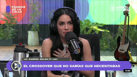 Gabriel Rolón y Lali Espósito en 'Perros de la Calle' en Urbana Play 104.3 FM.