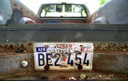 La camioneta utilizada en el asesinato de James Byrd