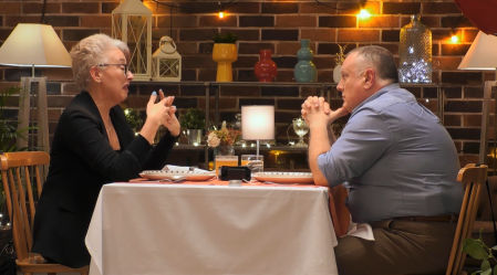 Ismael y Rosa en 'First Dates'