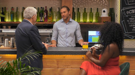 Yinaris, Matías Roure y Carlos Sobera en 'First Dates'